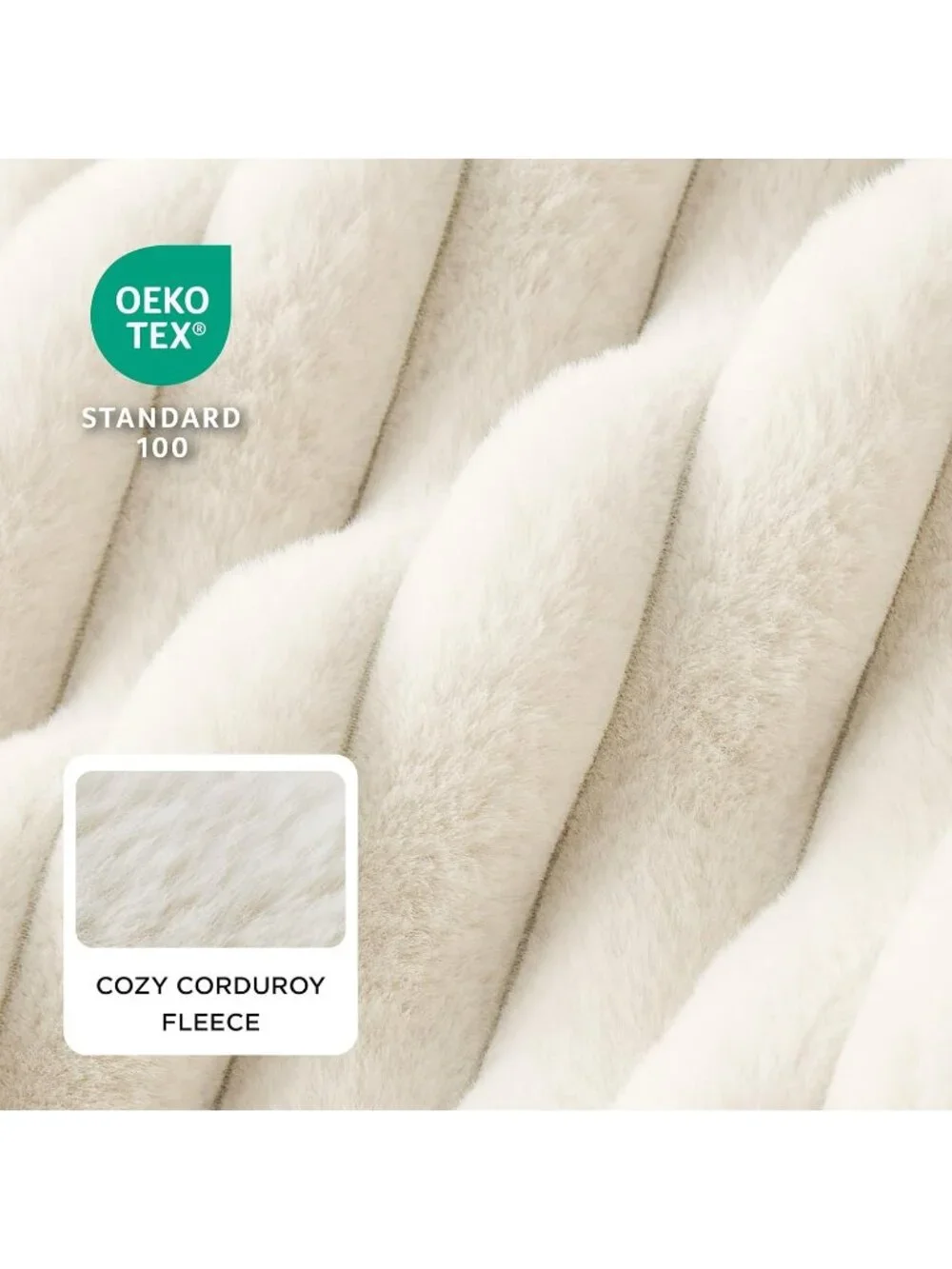 New Cute Cat Bed Washable Corduroy Fleece Small Dogs Bed, 20x19in, Cream